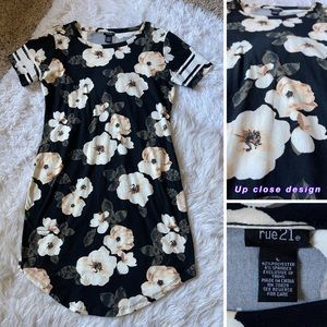 Floral Print Stretchy Dress